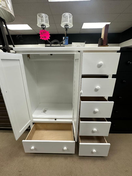 White 6 Drawer/ 2 Door Closet - Barr’s Furniture (Riverside CA)