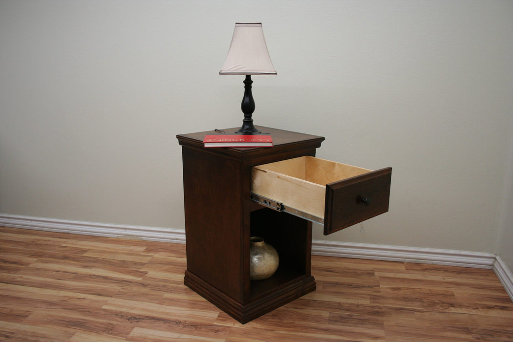 Traditional 1 Drawer Space Saver Night Stand